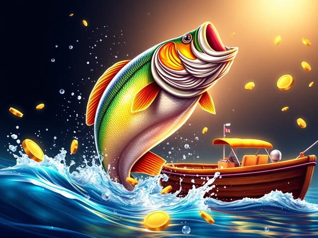 Bigger Bass Splash — fishing, bass, coins